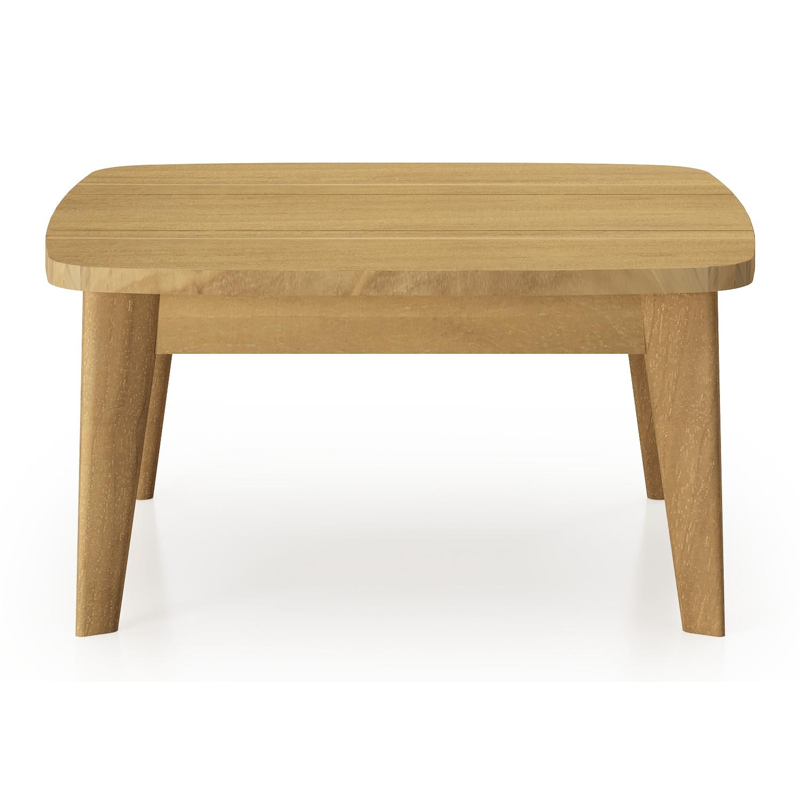 Table d'appoint Lacrima en teck - Lg 60 x larg. 60 x H 30 cm