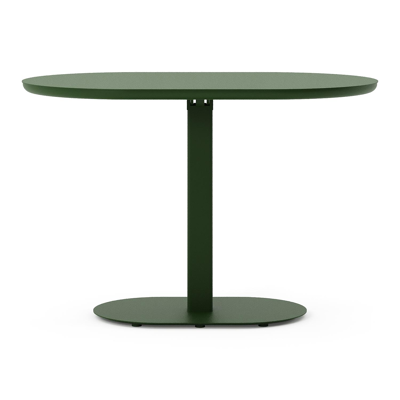 Teramo kantelbare tuintafel rechthoekig afgerond in groen aluminium - L 110 x B 70 x H 74 cm