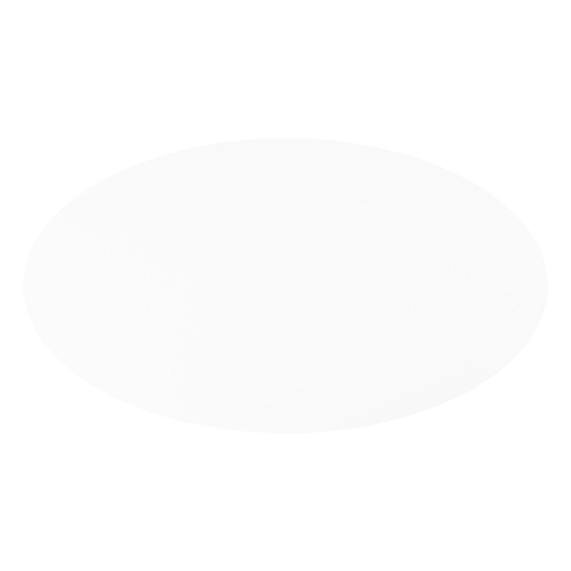 Fano tuintafel ovaal in beige aluminium en volkeramiek Arctic White - L 240 x B 135 x H 75 cm