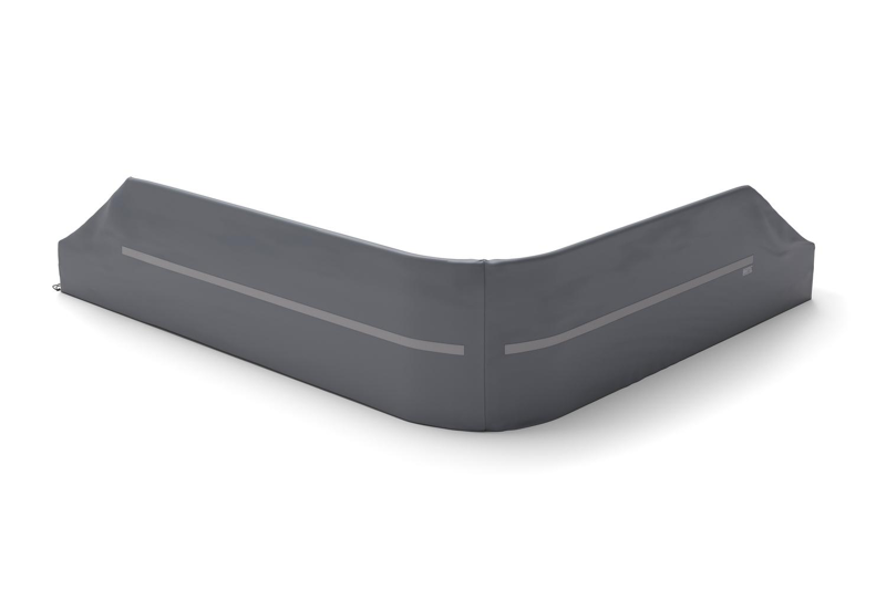 Donato beschermhoes lounge 2-zit + hoek + 2-zit - L1: 290 cm x L2: 370 cm x B: 88 cm x H: 68 cm