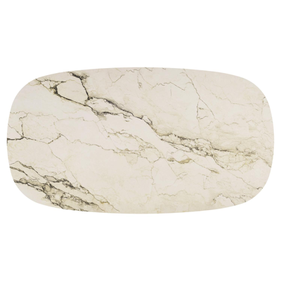 Amico tuintafel bombo xl in wit aluminium en volkeramiek Colorado Dunes - L 270 x B 148 x H 73.5 cm