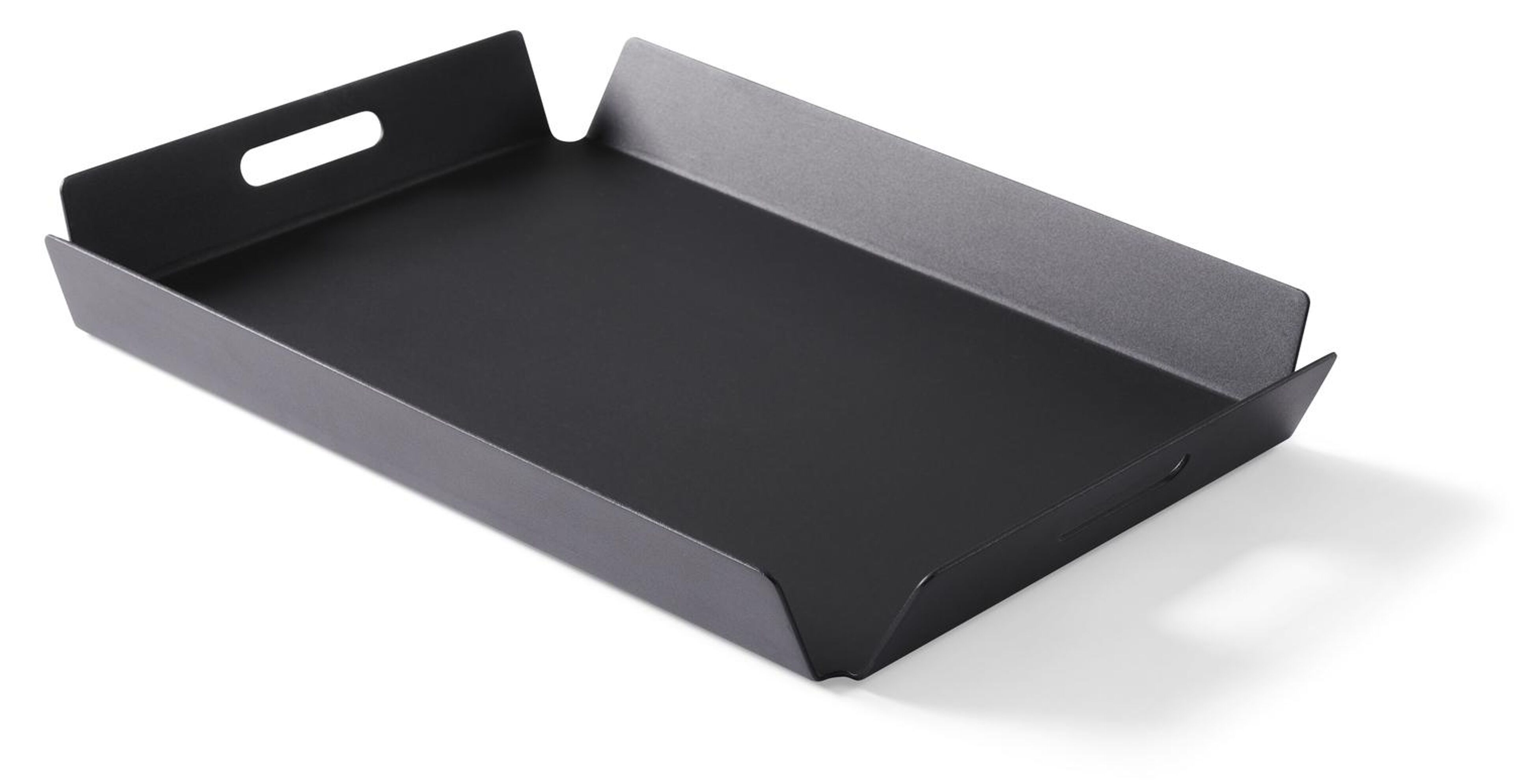 Karoo dienblad/plateau in zwart aluminium - L58,8 x B 40,8 cm