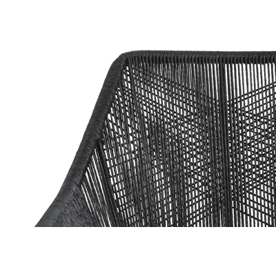 Borgo loungezetels 2 x 1-zit in teak en zwart wicker