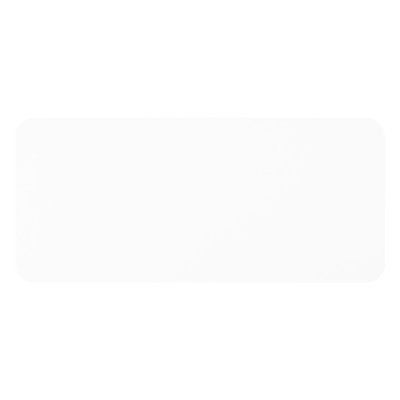 Table de jardin rectangulaire Orso arrondie en aluminium blanc - Lg. 200 x Lrg. 80 x Haut. 74,5 cm