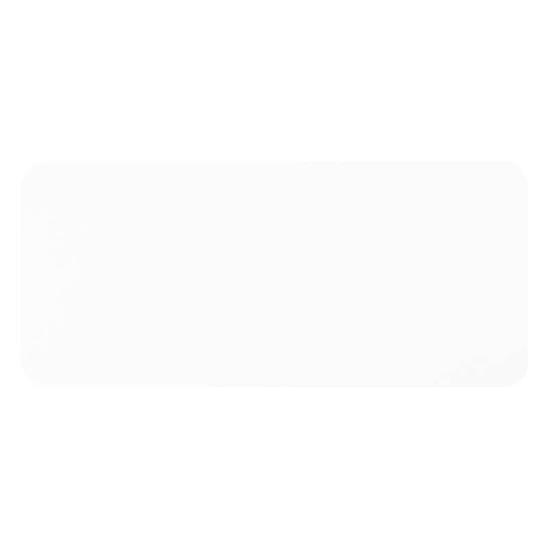 Table de jardin rectangulaire Orso arrondie en aluminium blanc - Lg. 200 x Lrg. 80 x Haut. 74,5 cm