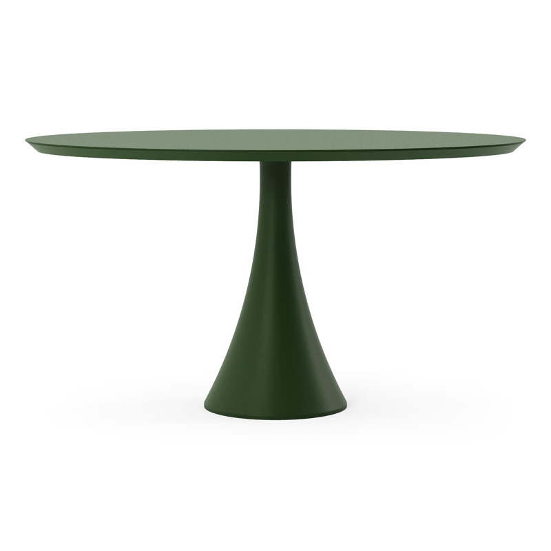 Fano tuintafel ovaal in groen aluminium - L 140 x B 80 x H 75 cm
