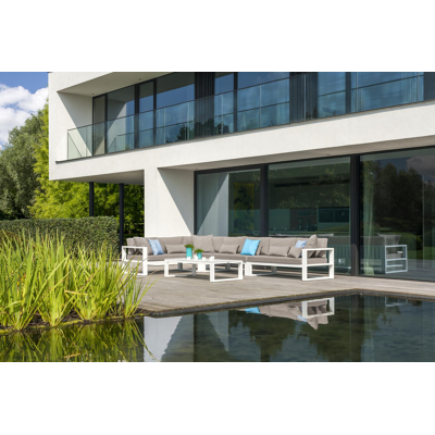 Sierkussen 45 x 45 cm in all weather sunbrella® luxe natte nature grey