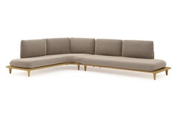 Chaise longue droite + 3-pl