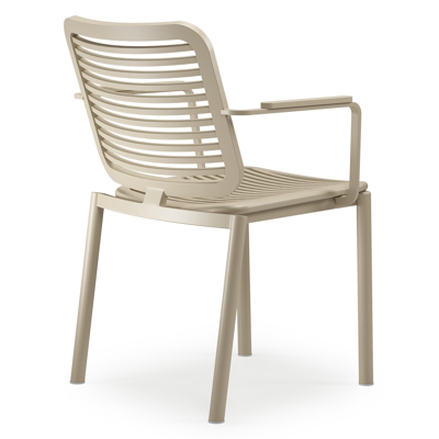 Fano tuinstoel in beige aluminium