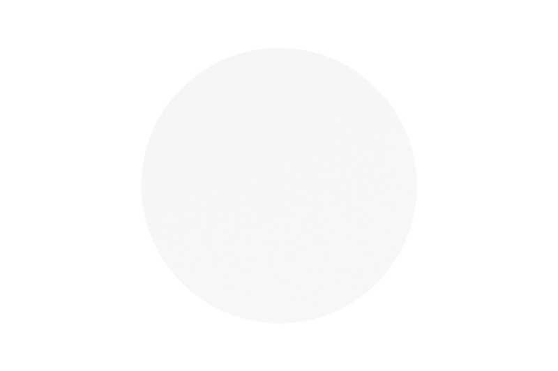 Fano tuintafel in wit aluminium en volkeramiek arctic white - Dia. 85 x H 75 cm