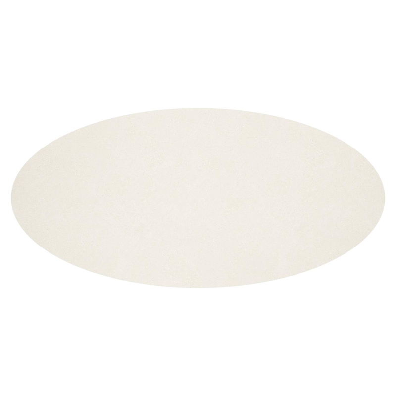 Pamplona tuintafel ovaal in beige aluminium en sintered stone Crema minerale - L 239 x B 115 x H 73 cm