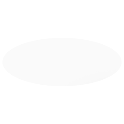 Amico tuintafel ovaal in beige aluminium en volkeramiek Arctic White - L 320 x B 130 x H 73.5 cm