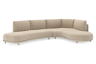 Chaise longue rechts + 2-zit organisch