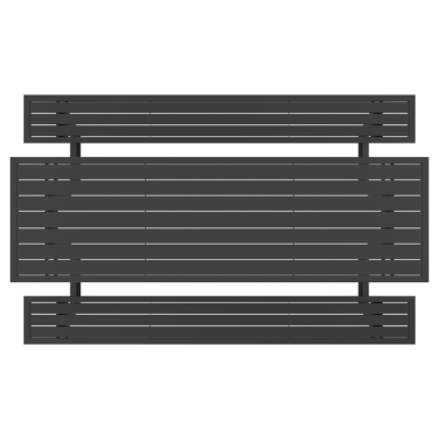 Sevilla picknicktafel in zwart aluminium - L 280 x B 175,5 x H 71 cm