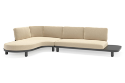 Chaise longue rechts + 2-zit
