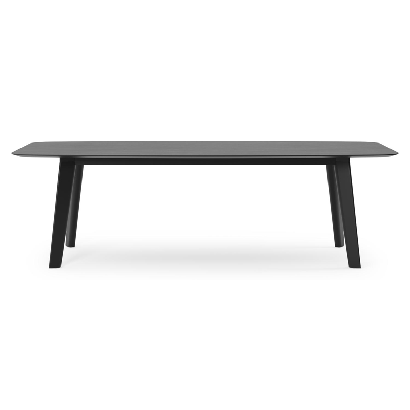 Lacrima tuintafel in zwart aluminium en volkeramiek basalt black - L 255 x B 115 x H 74 cm