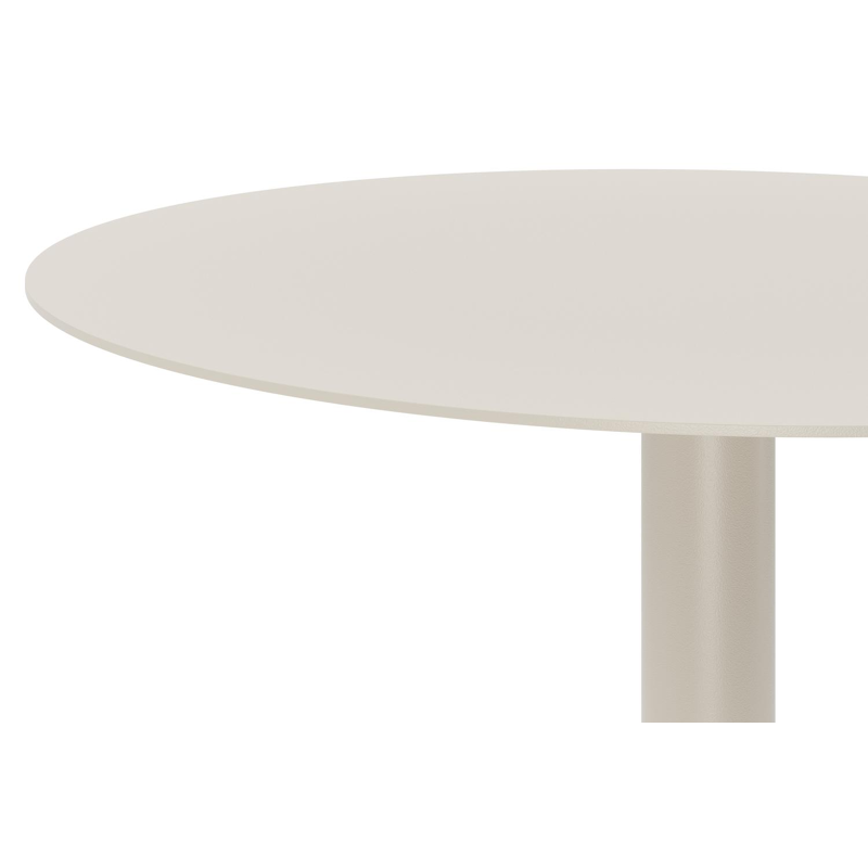 Table d'appoint Litta en aluminium beige - Diam. 43 x Haut. 50 cm