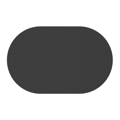 Teramo tuintafel bombo in wit aluminium en volkeramiek Nero Black - L 110 x B 70 x H 73.7 cm