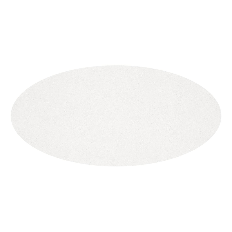 Pamplona tuintafel ovaal in wit aluminium en sintered stone Topo minerale - L 240 x B 115 x H 72 cm