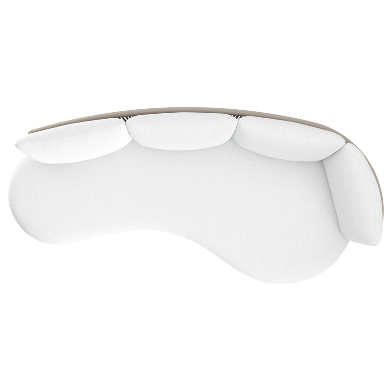 Lomano loungebank in beige aluminium met ego birch all weather solica kussen