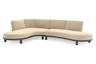 Chaise longue rechts + 2-zit organisch