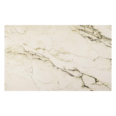 Nano tuintafel rechthoekig in wit aluminium en volkeramiek colorado dunes - L 240 x B 148 x H 75 cm