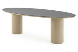 Ovaal - L 260 x B 125 x H 73.5 cm