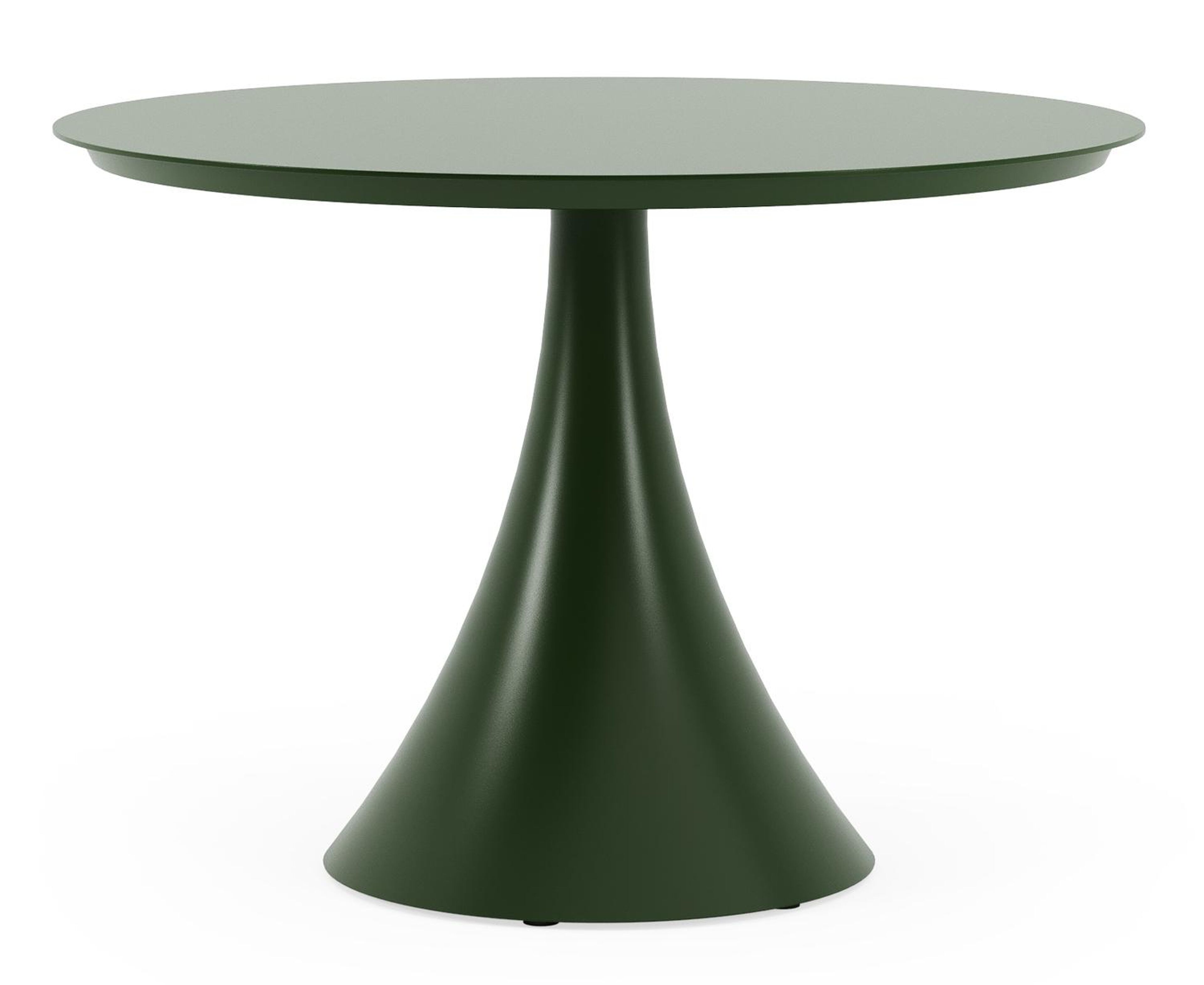 Fano tuintafel in groen aluminium - Dia. 110 x H 75 cm