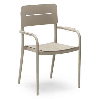 Salto tuinstoel in beige aluminium