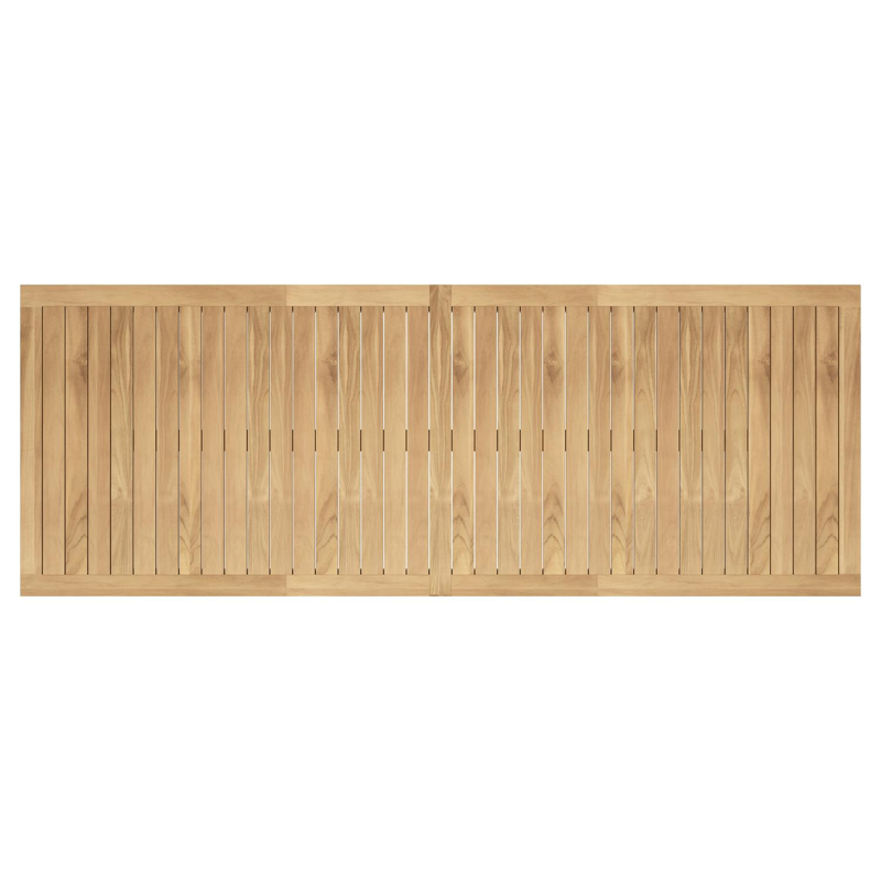 Livo tuintafel rechthoekig in beige aluminium en teak - L 270 x B 100 x H 73.5 cm