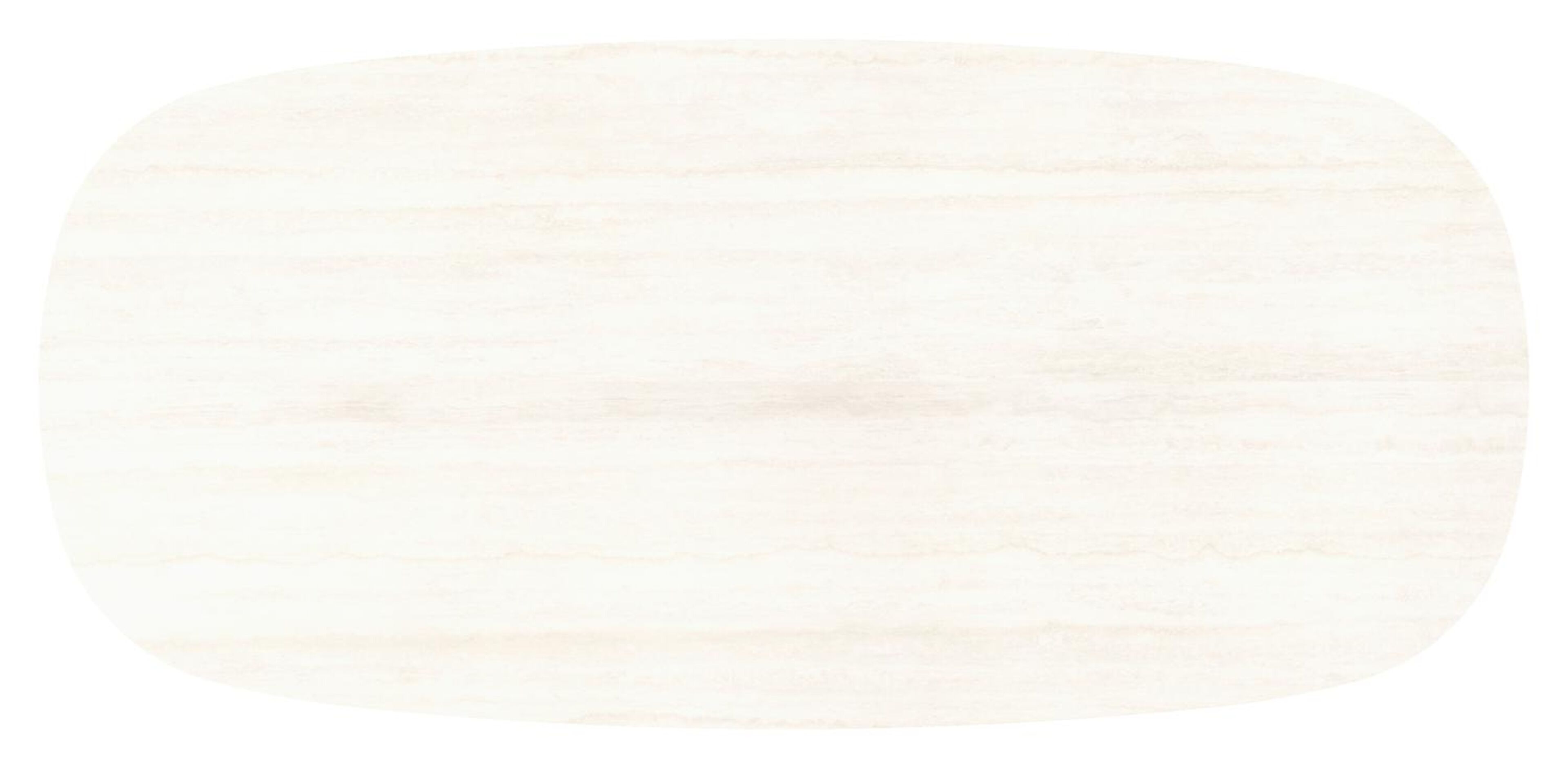 Table de jardin Amico bombo en aluminium blanc et céramique pleine Travertino Bianco - Lg. 270 x Lrg. 125 x Haut. 74 cm