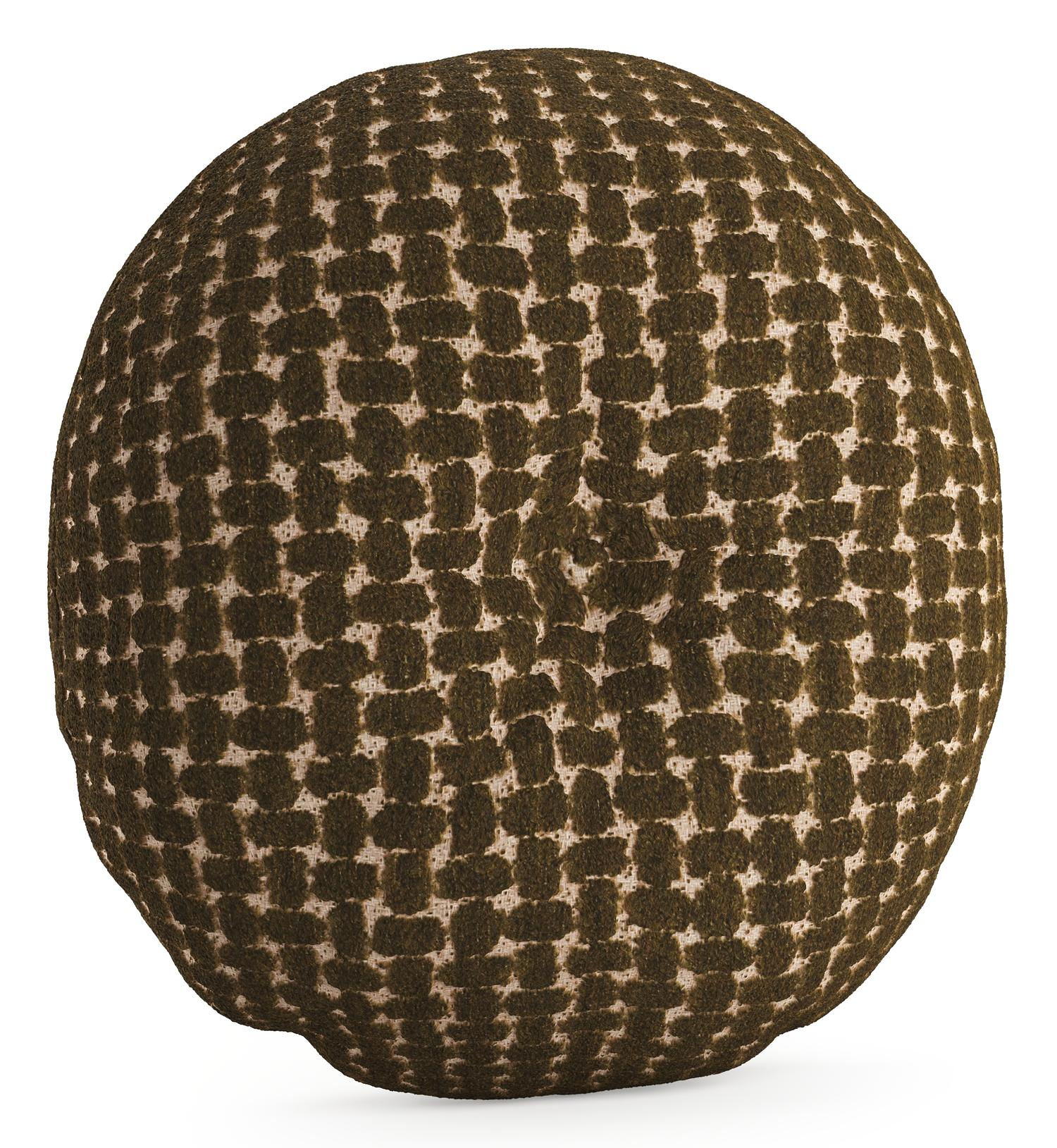 Rond sierkussen in all weather cosytica pebble leaf