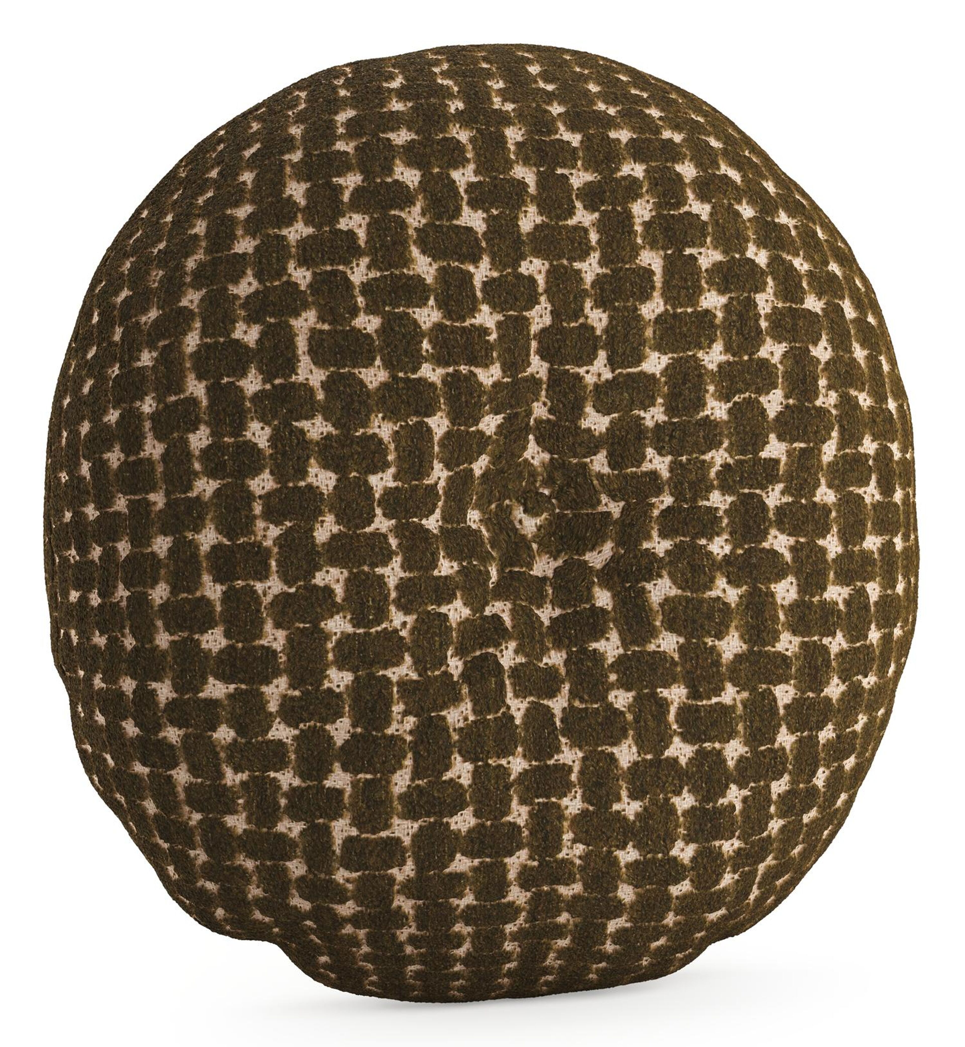 Rond sierkussen in all weather cosytica pebble leaf