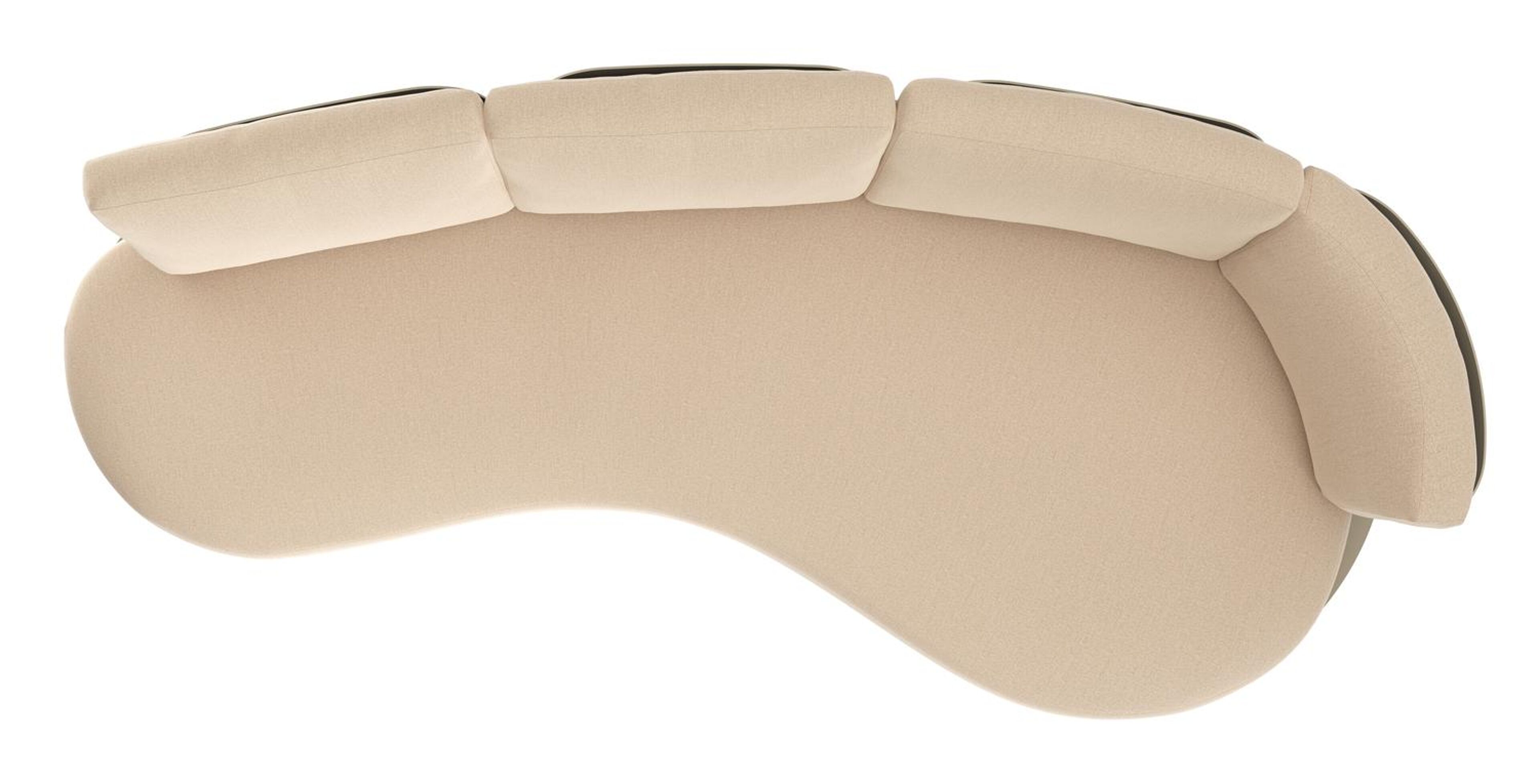 Donato loungebank in beige aluminium met natte heather beige all weather sunbrella® luxe kussen