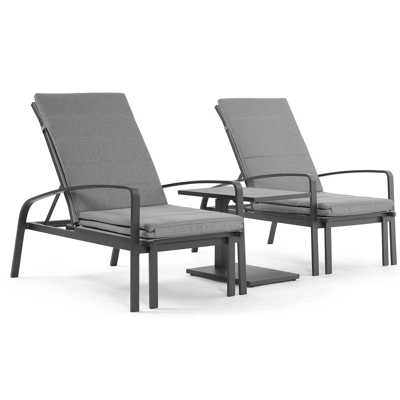 Asti ligbedkussen weather+ softtouch grijs