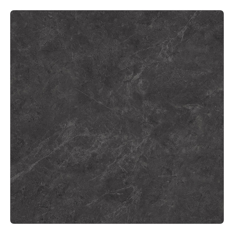 Tolosa loungetafel in zwart aluminium en zwart sintered stone - L 90 x B 90 x H 38 cm