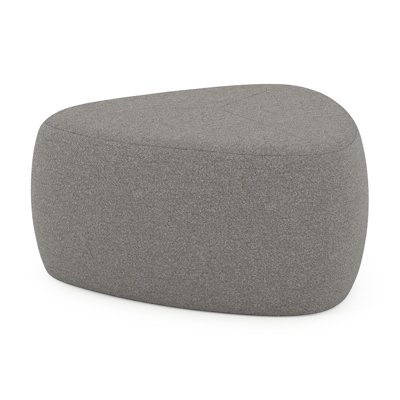 Pouf Masso en sunbrella_luxe tundra charcoal - Lg 60 x Prof 60 x H 35 cm