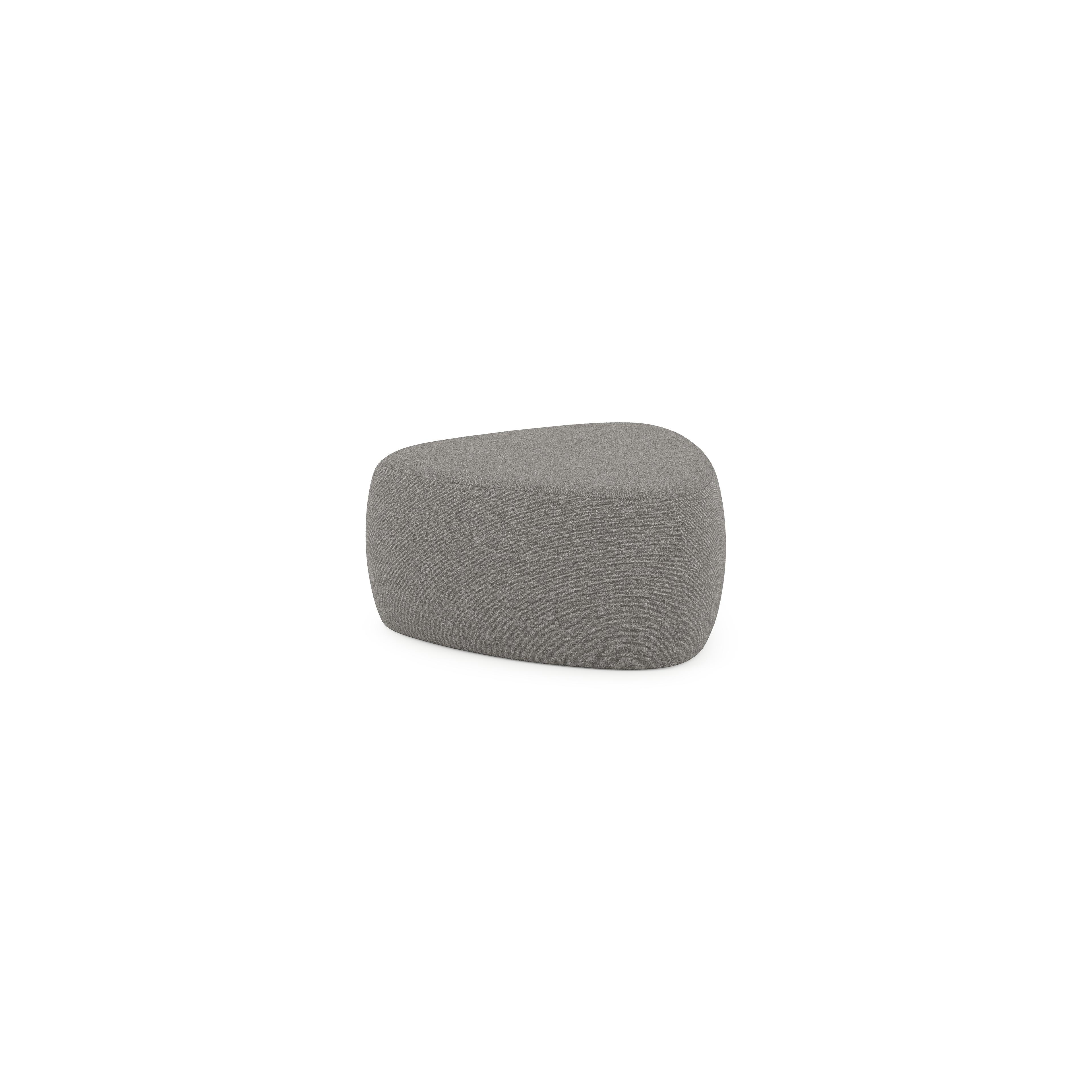 Pouf Masso en sunbrella_luxe tundra charcoal - Lg 60 x Prof 60 x H 35 cm