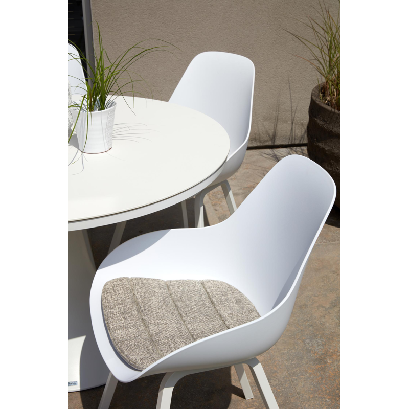 Cesano - Mesa stoelkussen in all weather sunbrella® luxe chartres pewter