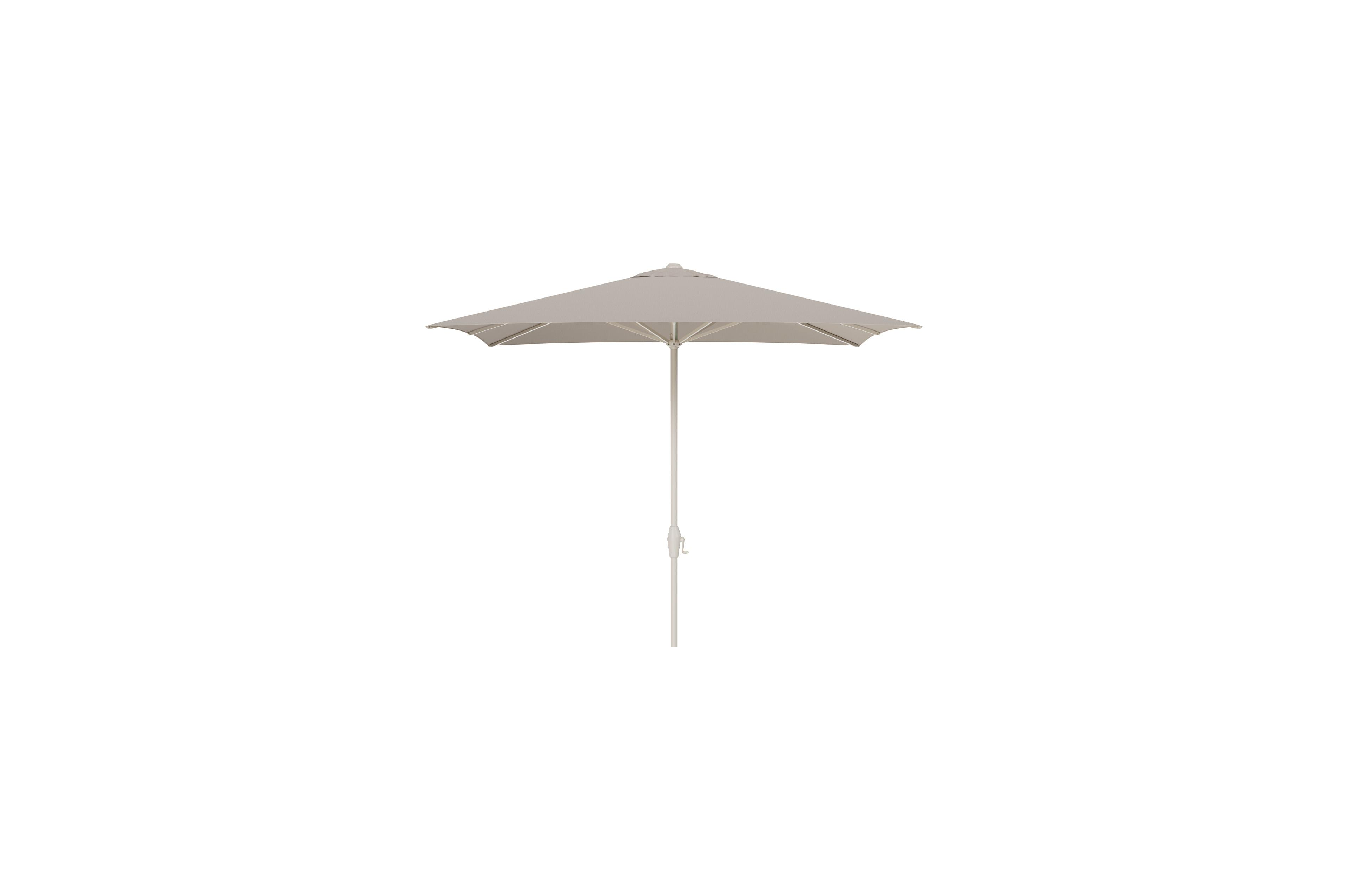 Viola staanparasol in beige aluminium met beige Weather+ Softtouch parasoldoek - L 1 300 x L2 300 cm (zonder voet)