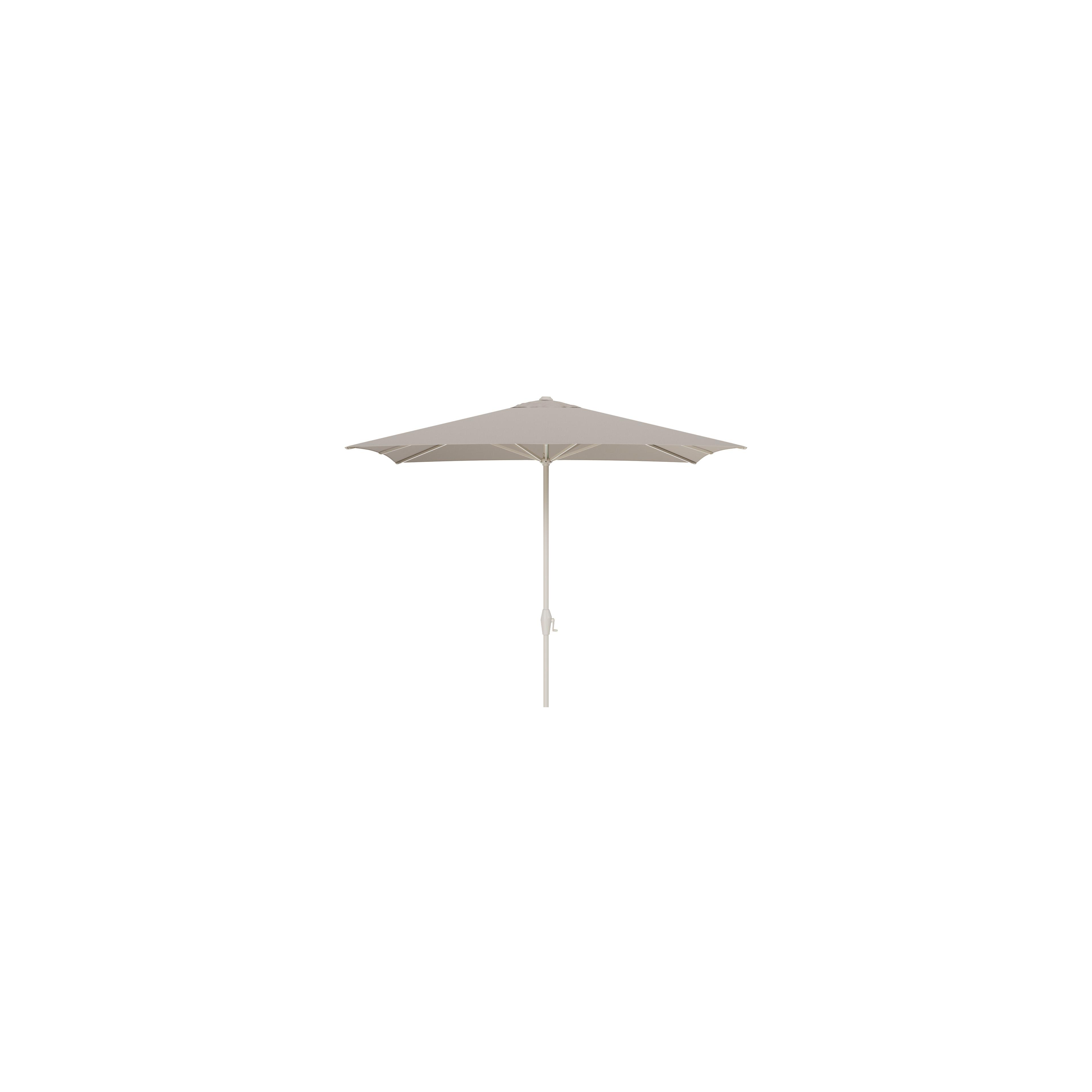 Viola staanparasol in beige aluminium met beige Weather+ Softtouch parasoldoek - L 1 300 x L2 300 cm (zonder voet)