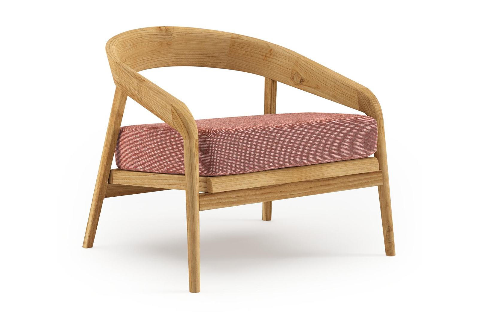 Lacrima loungestoel in teak met slow alezan all weather Sunbrella® luxe kussen