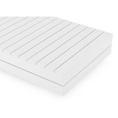 Bodino loungetafel in wit aluminium - L 130 x B 70 x H 25 cm