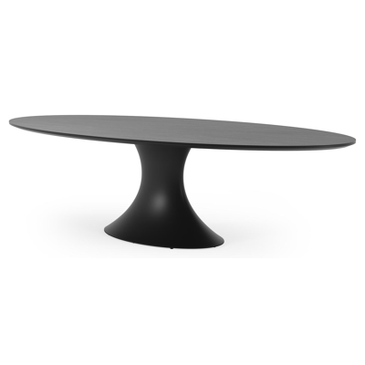 Fano tuintafel in zwart aluminium en volkeramiek basalt black - L 290 x B 148 x H 75 cm