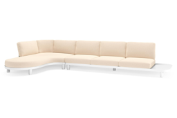 Chaise longue rechts + 3-zit