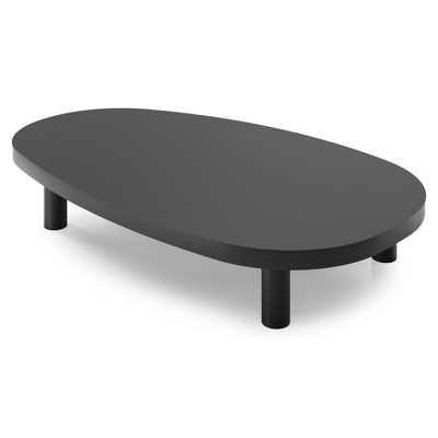 Donato loungetafel in zwart aluminium - L 151 x B 90 x H 25 cm