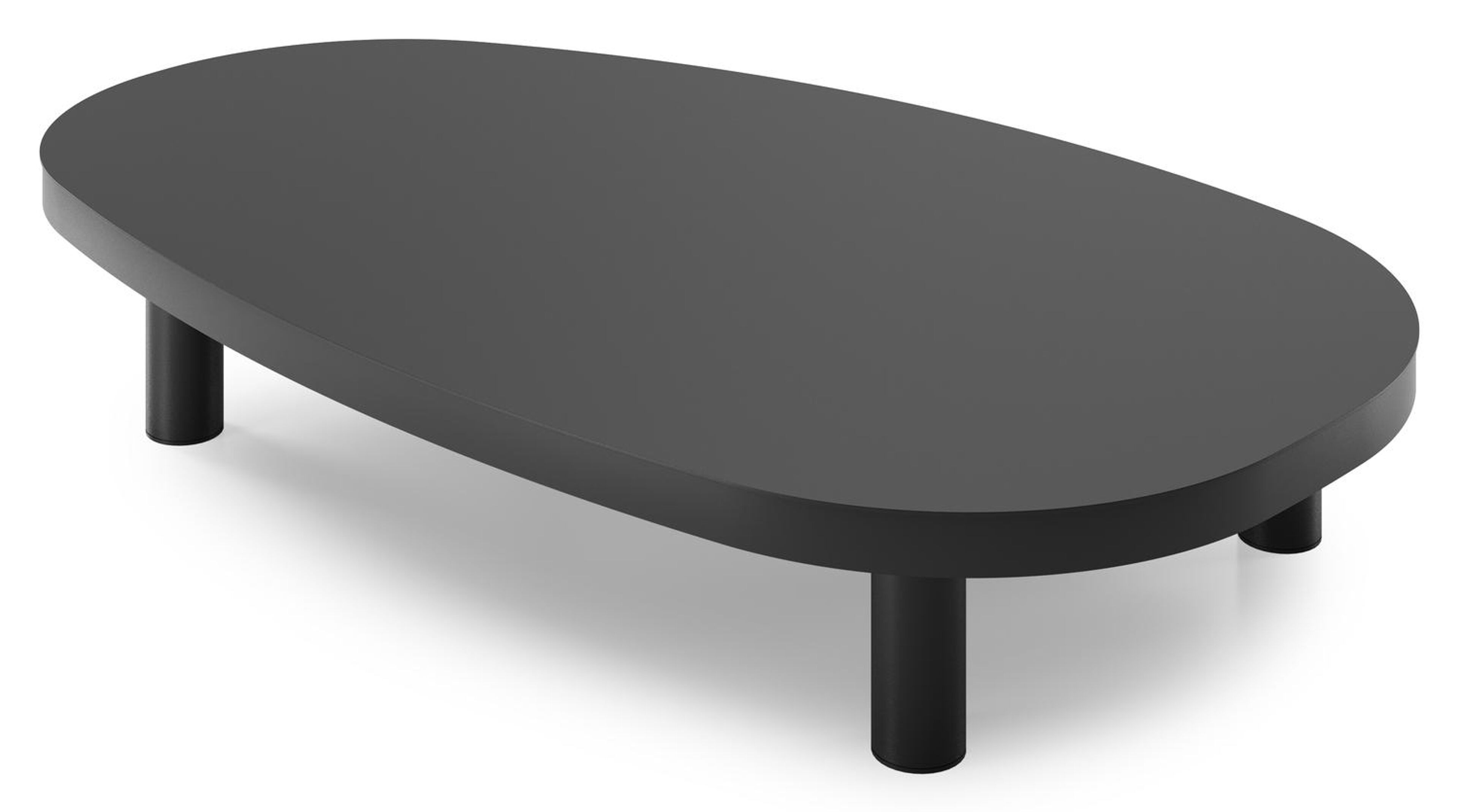 Donato loungetafel in zwart aluminium - L 151 x B 90 x H 25 cm