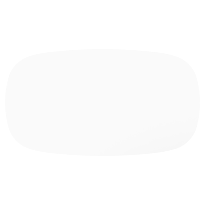 Amico tuintafel bombo xl in zwart aluminium en volkeramiek Arctic White - L 270 x B 148 x H 73.5 cm