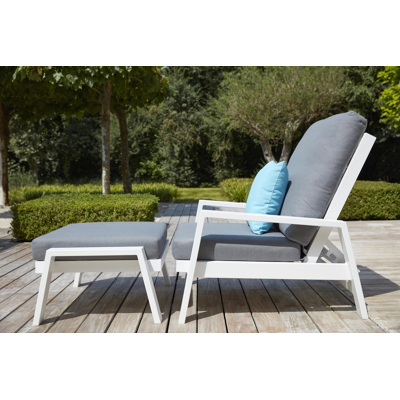 Veneto loungeset in wit aluminium met grijs weather+ softtouch kussens