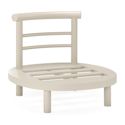 Fauteuil de jardin Lindo en aluminium beige avec coussins en weather+ softtouch rustic